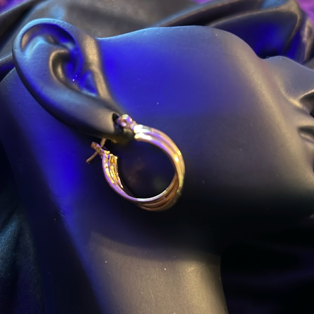 Gold Twisted Earrings